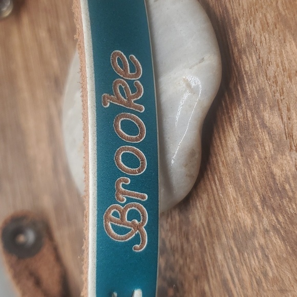 Leather customized bracelet Brooke monogram snap B2909 - Picture 2 of 2